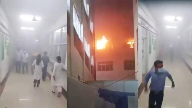 Lokbandhu hospital लोकबंधु अस्पताल में भीषण आग, मरीजों को लेकर बेड समेत लेकर भागे तीमारदार sarwadhik news