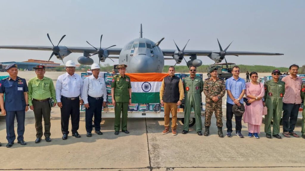 भारत ने भूकंप प्रभावित म्यांमा के लिए 442 मीट्रिरक टन खाद्य सहायता पहुंचाई Sarwadhik News