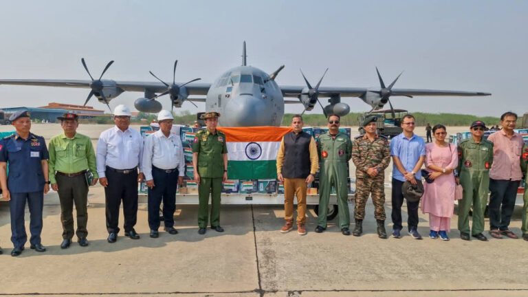 भारत ने भूकंप प्रभावित म्यांमा के लिए 442 मीट्रिरक टन खाद्य सहायता पहुंचाई Sarwadhik News