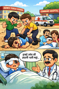 जूते की हील से आंख रगड़ने पर छात्र की चली गई रोशनी, स्कूल प्रबंधन पर मुकदमा sarwadhik news armuy school