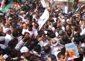 भारतीय राष्ट्रीय कांग्रेस नेताओं का विधानभवन घेराव प्रयास, पुलिस ने रोका sarwadhik news