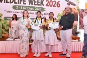 लखनऊ चिड़ियाघर में वन्य प्राणि सप्ताह-2026 की रंगोली और मेंहदी प्रतियोगिता में 550 विद्यार्थियों ने लिया हिस्सा